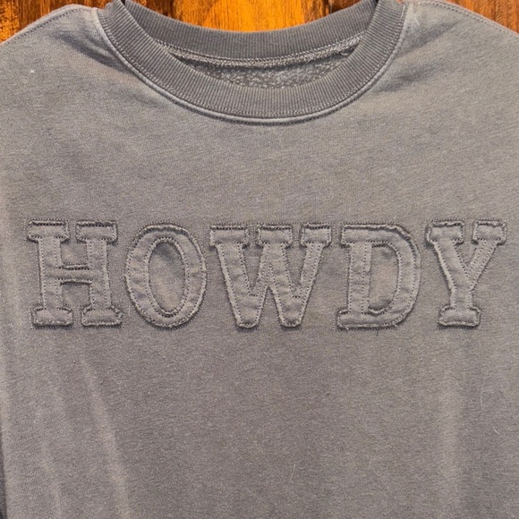 Zoe + Liv Grey Howdy Sweatshirt - Picture 2 of 4